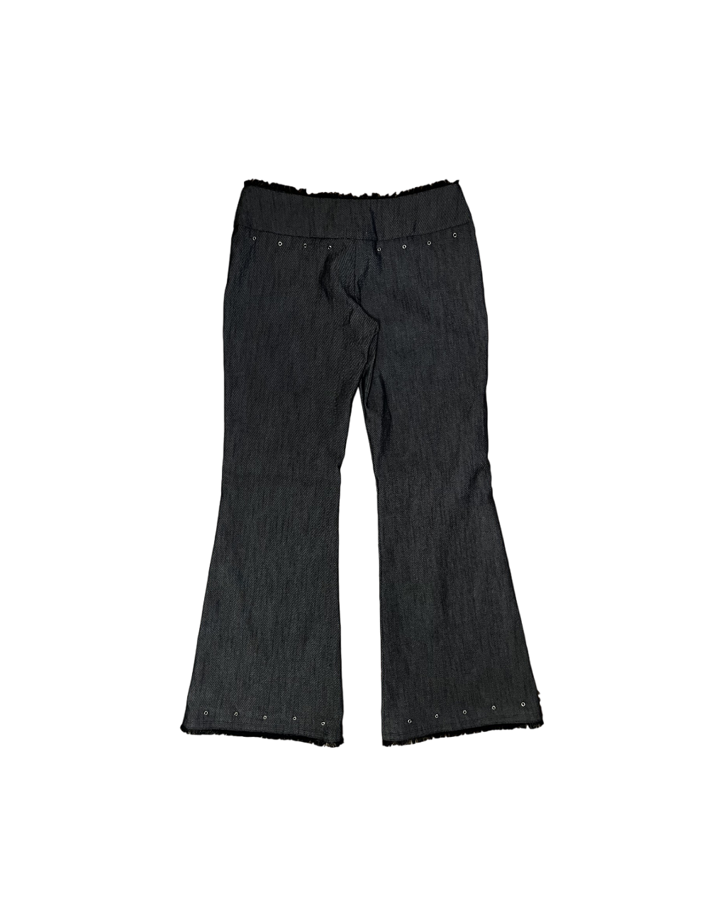 1 of 1 Asymmetrical Denim Pant with Fraying