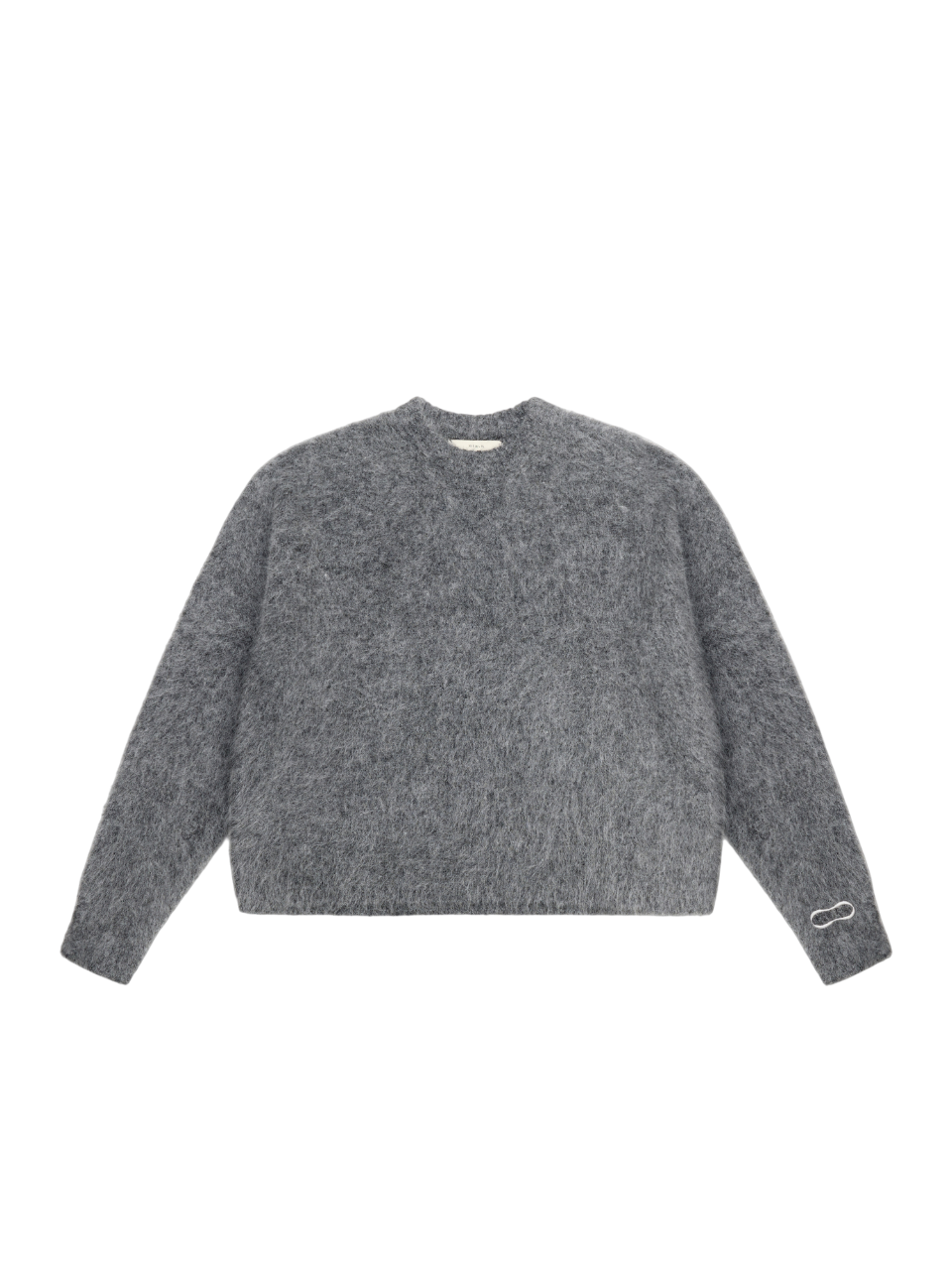 Alpaca Boxy Jumper - Dark Ash Grey