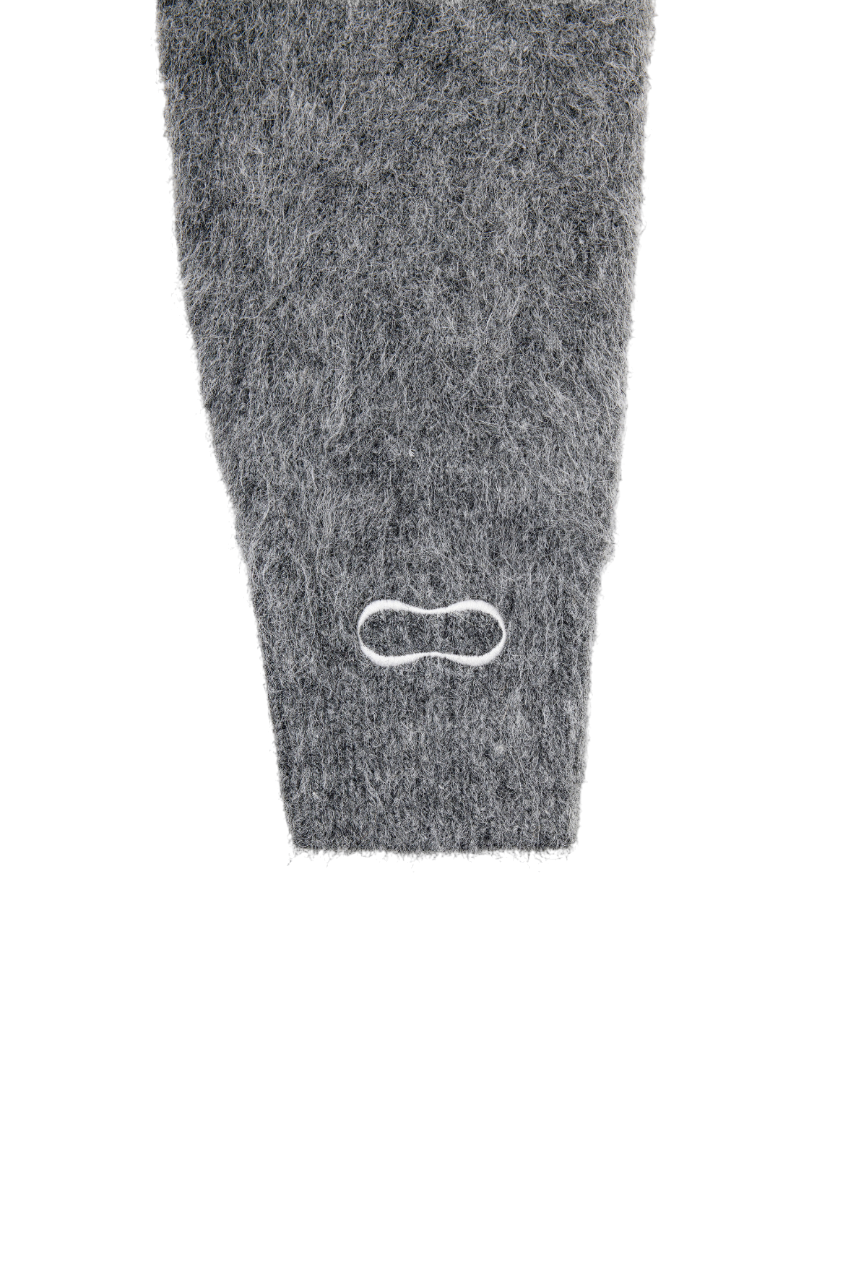 Alpaca Boxy Jumper - Dark Ash Grey